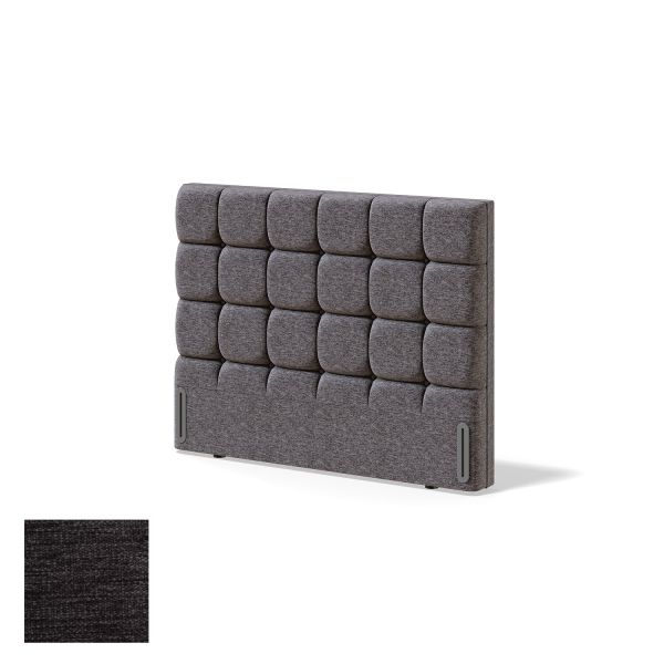 Headboard RED/BLACK CUBE VERANO 80cm, dark grey