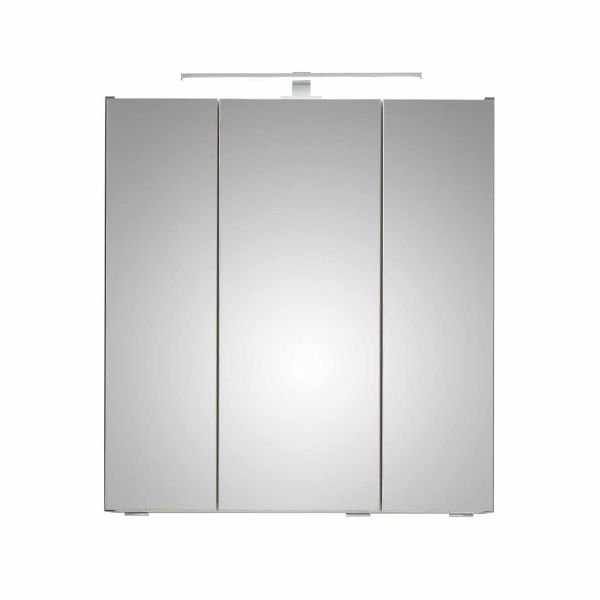 Зеркальный шкаф с LED-светильником 31-I, 65x16xH70см, серый