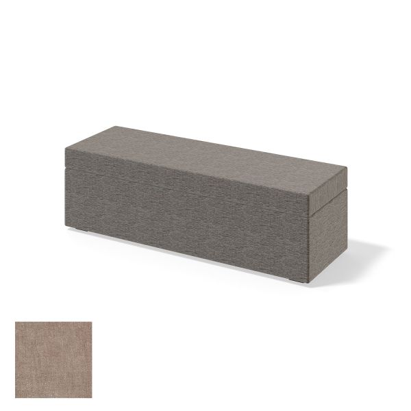 Storage box for continental bed RED/BLACK PLAIN CLIFF 120cm, beige