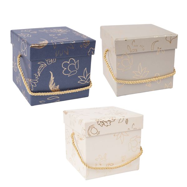 Коробка GLORY H12см, с крышкой, микс