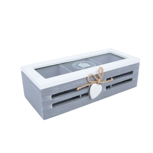 Шкатулка для чая HAZEL24x10xH7см