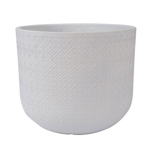 Plant holder SELENA D44xH36cm, white