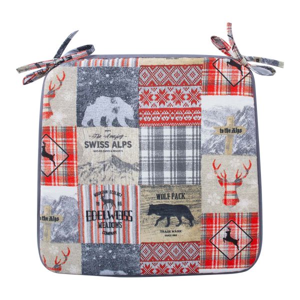 Подушка на стул WINTER 39х39см, зима и животные