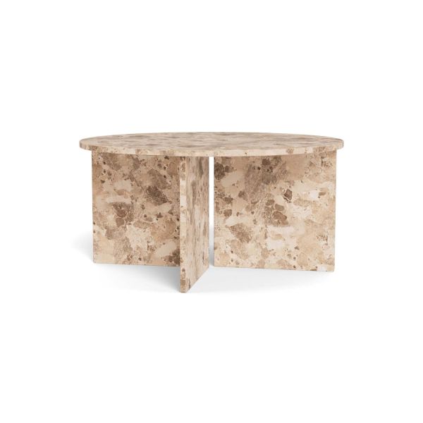 Coffee table VEGA D90xH42cm, light brown