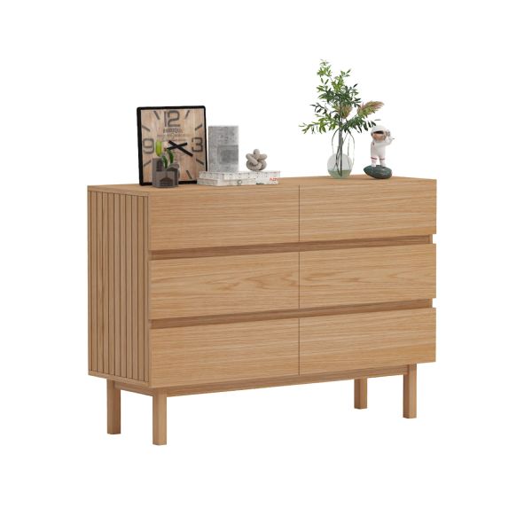 Комод SUNNY 120x40xH85см, дуб меламин