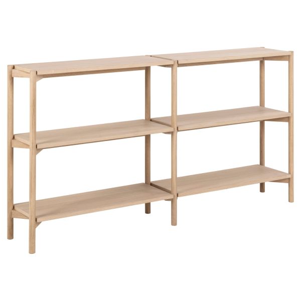 Полка BRAIDWOOD 169x30xH88,4cm, светлый дуб