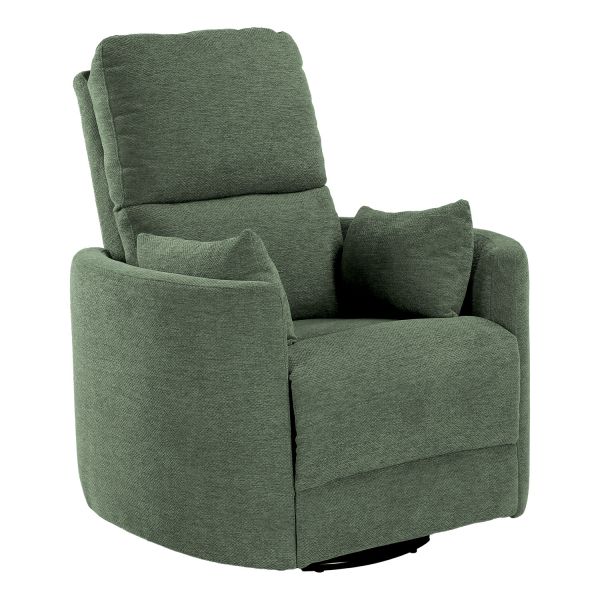 Tugitool STINA kiikuv ja pöörlev manuaalne recliner, roheline