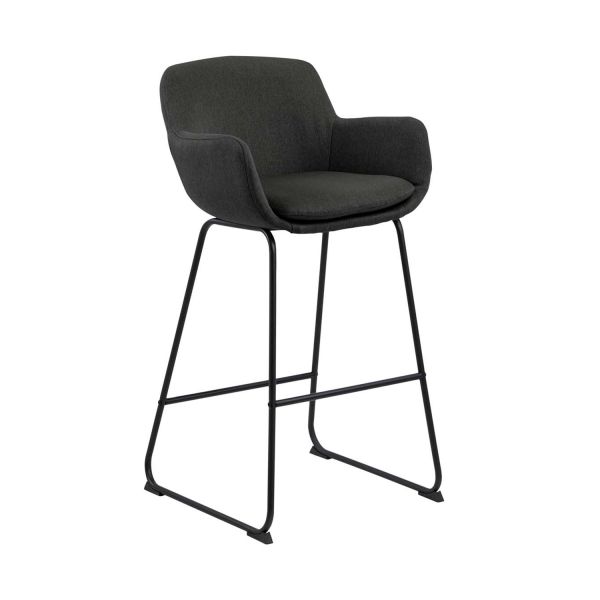 Bar stool LISA dark grey