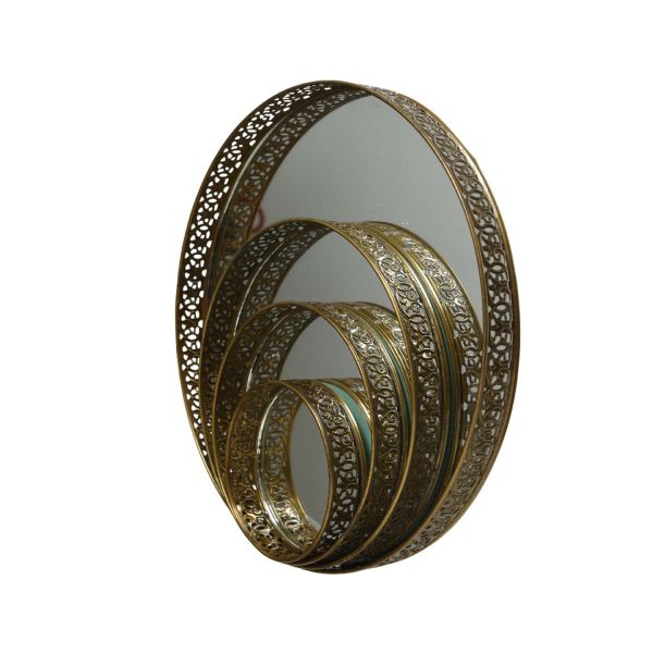 Peegelkandik ANTIQUE D20cm, kuldne