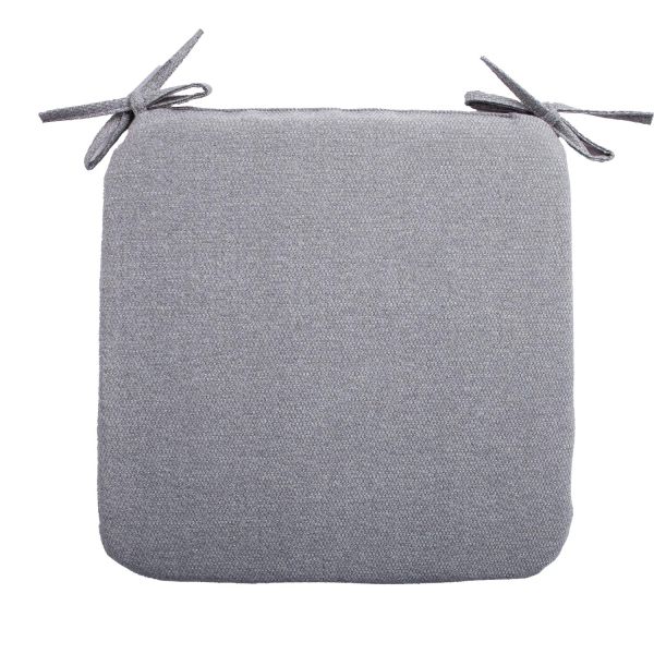 Cushion for chair SIMPLE GREY 39x39x2,5cm, grey