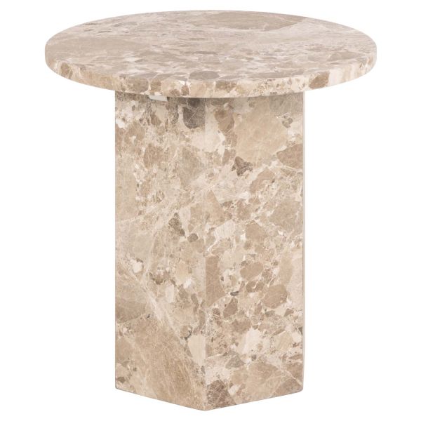 Side table NAXOS D50xH50cm, light brown