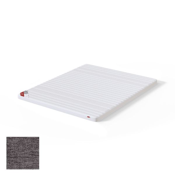 Top mattress TOP LATEX LUX VERANO 140x200cm, grey