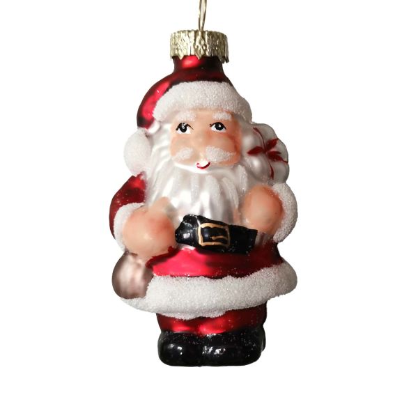 Рождественское украшение JOY SANTA 8 см, стекло