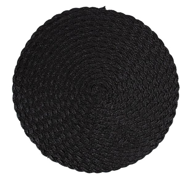 Placemat SELENA D38cm, black