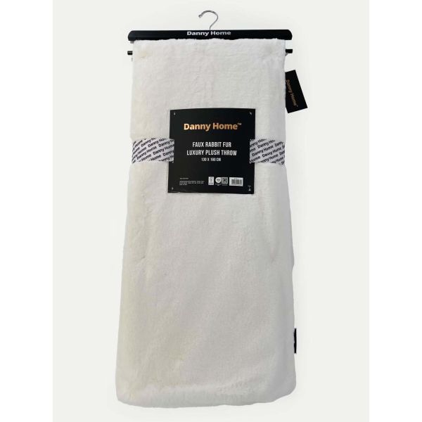Pleed PLUSH LUX 130x160cm, valge