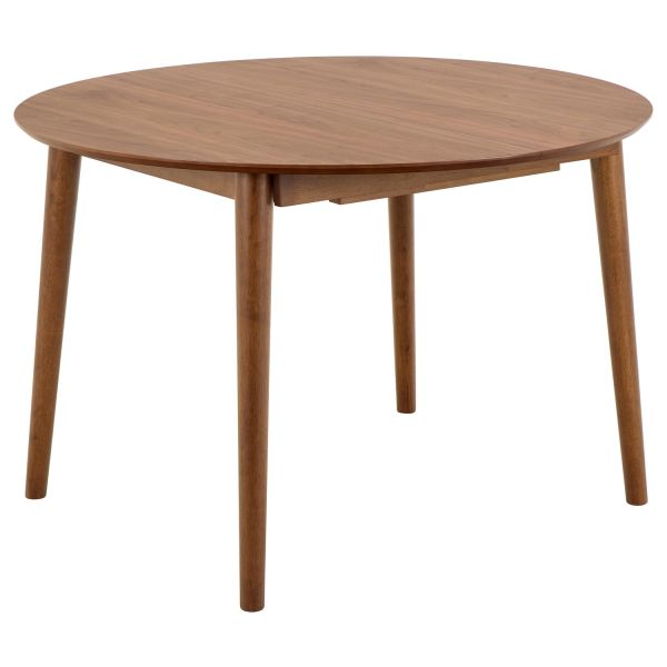 Dining table MONTREUX D115/154xH75cm, walnut