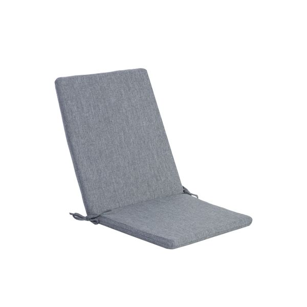 Покрытие для стула со спинкой SIMPLE GREY 42x90x3cm, серый, 100%полиэстер, ткань 757