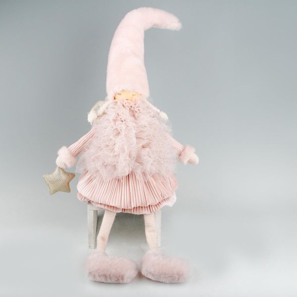 Dekoratsioon FAB SOFIA H72cm, päkapikk, roosa