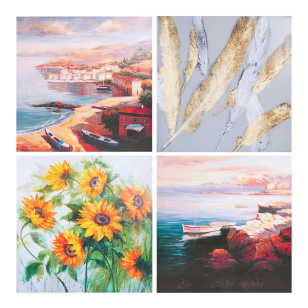Wall art PICTURE LAND 60x60cm, print, mix