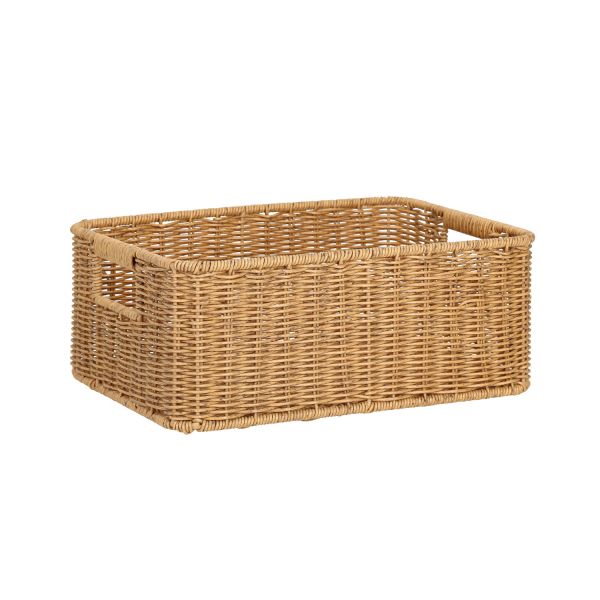 Korv BASILE 34x24xH13,5cm, helepruun