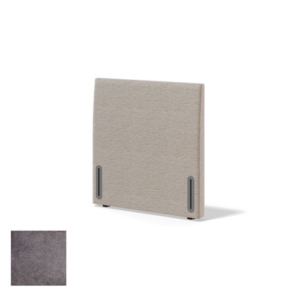 Headboard RED/BLACK DIONE HARRISSON 80cm, grey