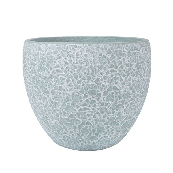 Lillepott FLORA D44xH36cm, rohekashall