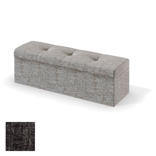 Storage box for continental bed RED/BLACK ULVASEN AVOLA 150cm, dark grey