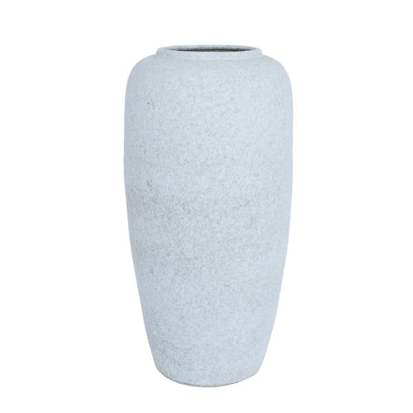 Ceramic vase TITAN STONE H50cm, beige texture
