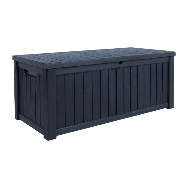 Säilituskast PRAIA 143x67,5x60,5cm/450L, must plastik