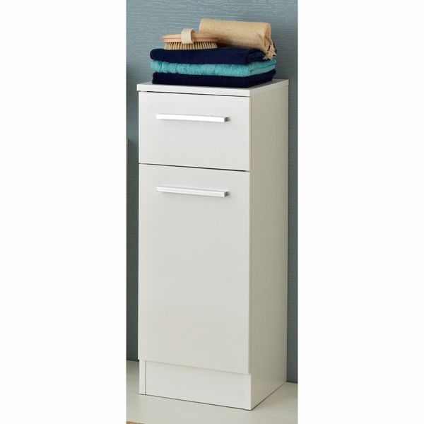 Нижний шкаф в ванную 335, 30x33xH81см, белый