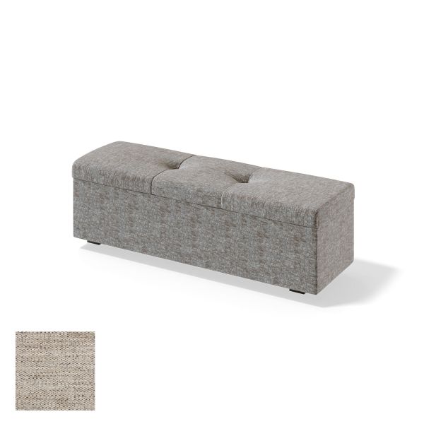 Storage box for continental bed RED/BLACK ULVASEN VERANO 120cm, light beige