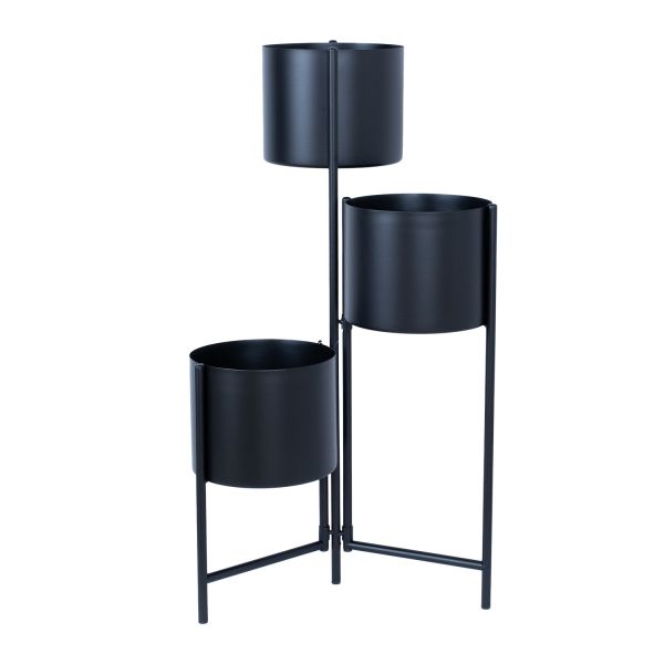 Flowerstand DEIA TRIO  23x22,5xH75,5cm, black