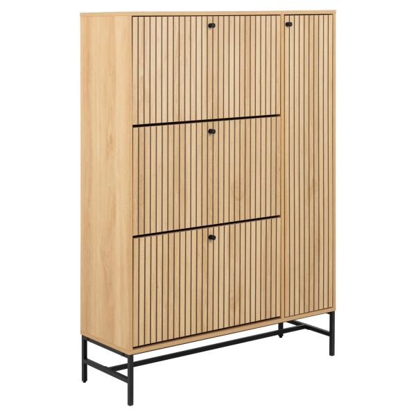 Jalanõudekapp ALBANY 98,7x35xH140,4cm, naturaalne