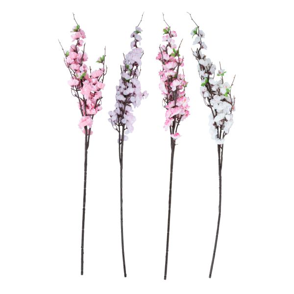 Искусственная ветка FLOWERLY H92см цветение, микс