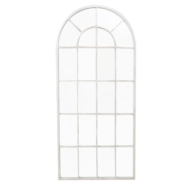 Зеркало SECRET GARDEN 65x4xH140см, антично-белая металлическая рама