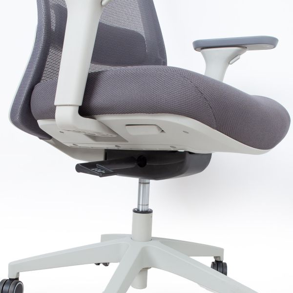 Task chair SANTO grey mesh fabric