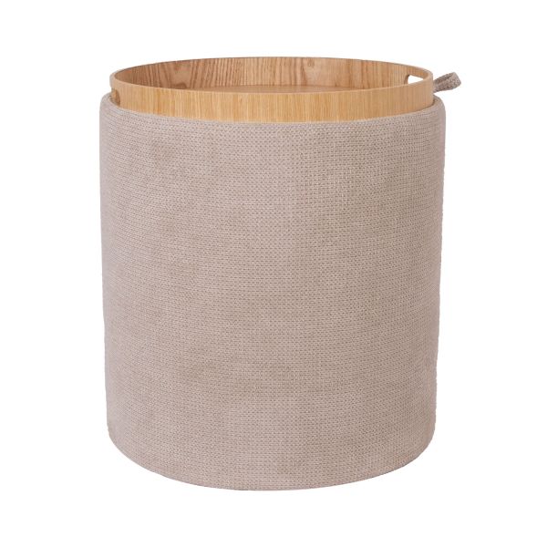 Tumba/laud HIRO D39xH44cm, beež, panipaigaga
