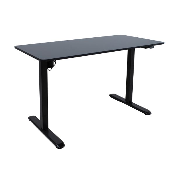 Töölaud ERGO LIGHT 1-mootoriga 120x60xH73-118cm, must
