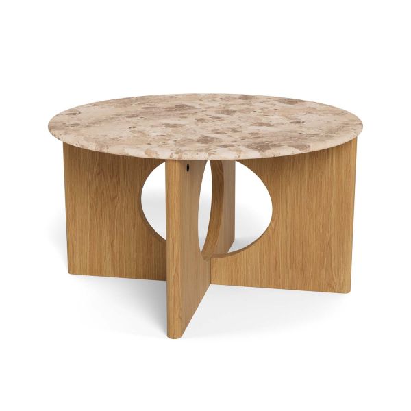Coffee table FOLEY D80xH42cm, brown