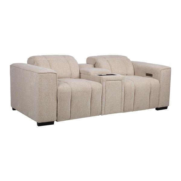 Sofa HUB 2-seater electric recliner, beige