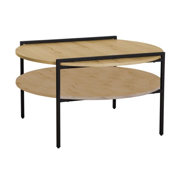 Diivanilaud HEDVIG 80x80xH45cm, saar/must