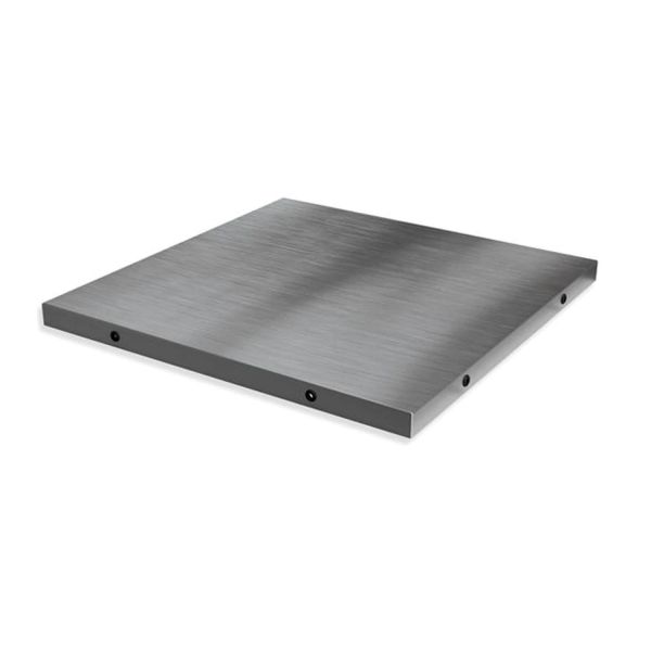 Roostevabast terasest riiuliplaat