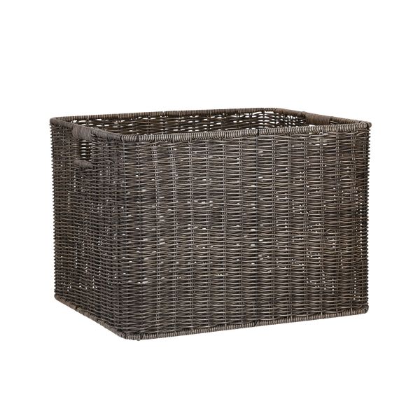 Korv BASILE 45x37xH32cm, tumepruun