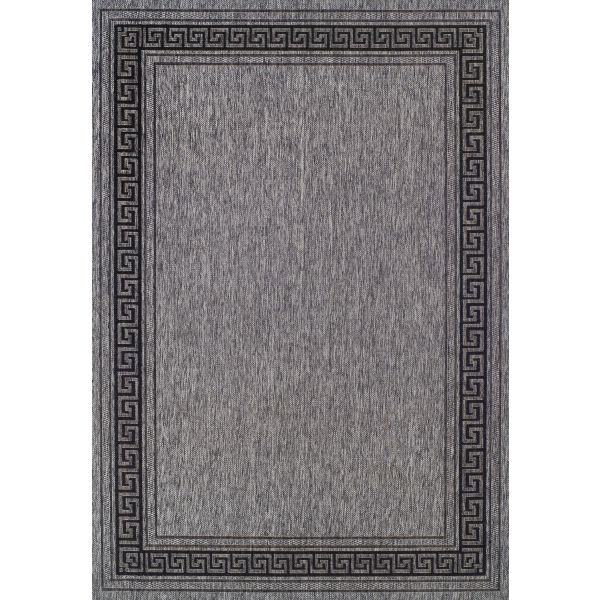 Коврик DAWN FOAM DOOR-7 50x80см, чёрный/серый