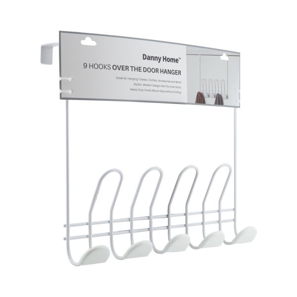 Nagi uksele HOOK 5-ne 34x32cm, valge