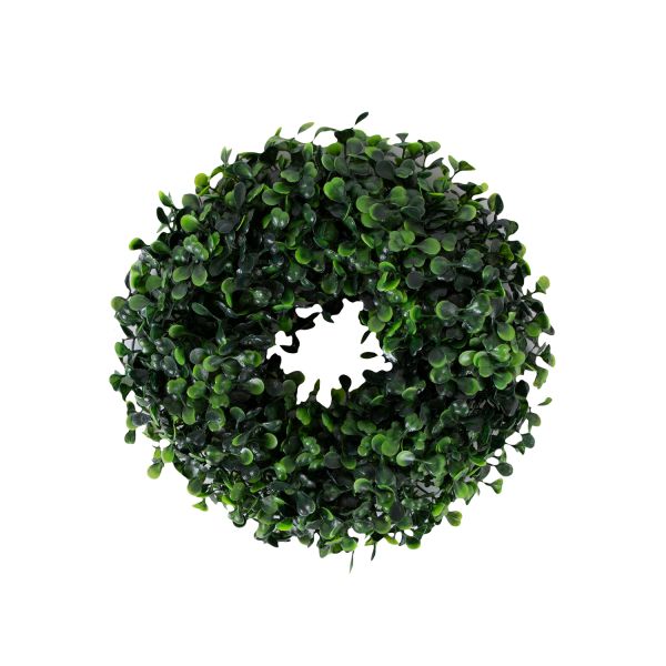 Wreath BUXUS GREENLAND D15cm, green