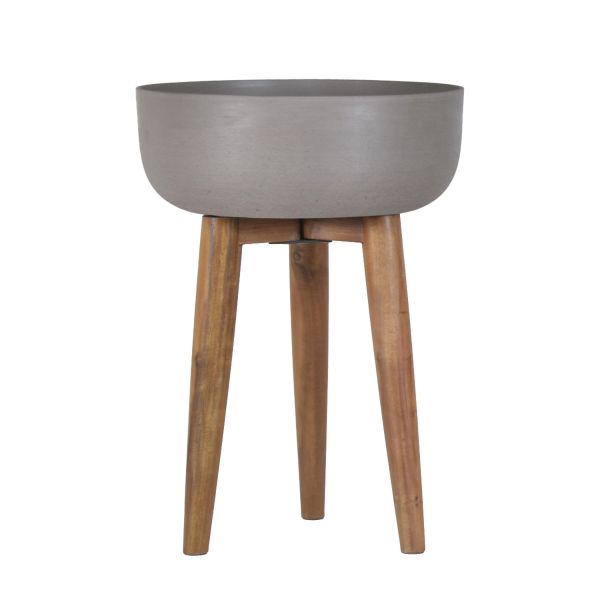 Lillepott SANDSTONE D36,5xH47,5cm, pruun