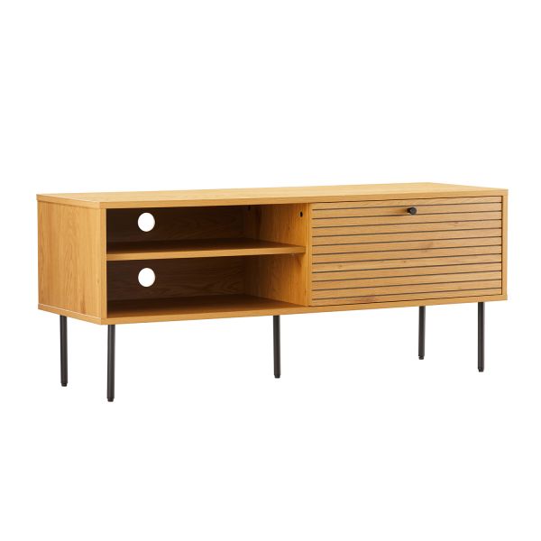 TV-laud LINE 120x40xH50cm, tammedekooriga melamiin
