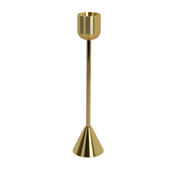 Candlestick DEPP H16.5cm, gold metal