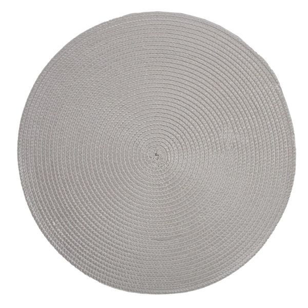 Placemat SELMA D38cm, light grey